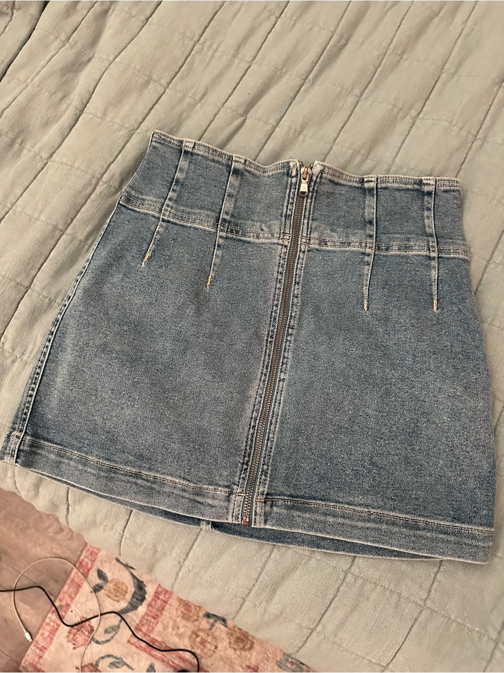 Free People Denim Mini Skirt!